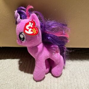 Ty My Little Pony 2013 Twilight Sparkle Beanie Baby 7" Plush